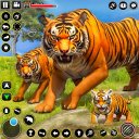 familia de tigre virtual