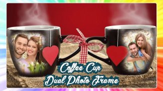 Coffee Cup Dual Photo Frame screenshot 1