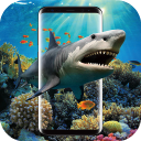 3D Shark in the Live Wallpaper Icon