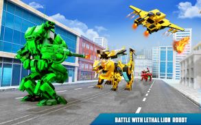 tank terbang membuat robot tank tempur: game singa screenshot 5