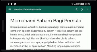 Pengetahuan Dasar Bisnis Saham screenshot 2