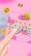 Pink Hearts Bowknot Keyboard screenshot 2