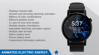 Electric Energy Watch Face screenshot 6