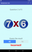 Multiplication tables Quiz screenshot 11