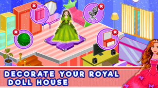 Royal Princess Room Makeover: Doll House Decor screenshot 2