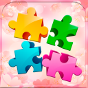 Blumen Puzzle Spiele Icon