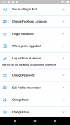 Settings for Facebook screenshot 2