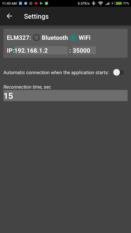 Elm327 WiFi Terminal OBD - Apps on Google Play