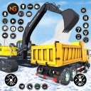 Snow Excavator Dump Truck Game