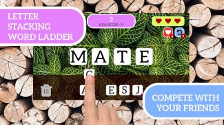 Letter Ladder - word stacking puzzle game screenshot 0