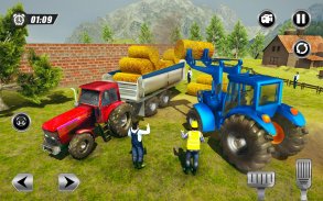 Tractor Trolley Farming Transport: Offroad Drive screenshot 1