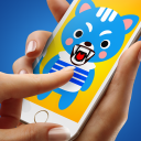 Animals feisty - cute squeeze pets joke app Icon