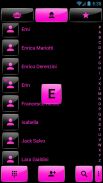 Dialer Gloss Black Pink Theme screenshot 3