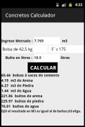 Concretos Calculador screenshot 2