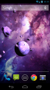 Asteroides 3D Papel de parede animado screenshot 6