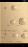 Poweramp skin Champagne Gold screenshot 3