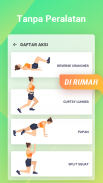 Easy Workout–Latihan HIIT, Latihan Perut & Bokong screenshot 4