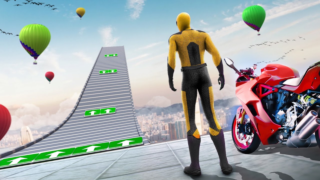 Jogos de bicicleta acrobacias de motocicleta versão móvel andróide