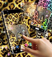 El leopardo del guepardo imprime el papel pintado screenshot 4