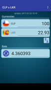 Chile Peso x Sri Lanka Rupee screenshot 2