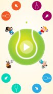 Circular Tennis 2 Player Games screenshot 0