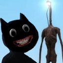 Angry Cartoon Cat Night Light Head 3 Versus