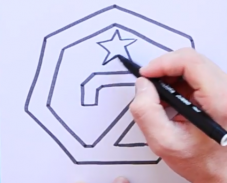 How To Draw Kpop Idol Group Logo screenshot 1