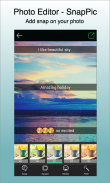 Photo Editor - SnapPic With Beauty Selfie Camera screenshot 1