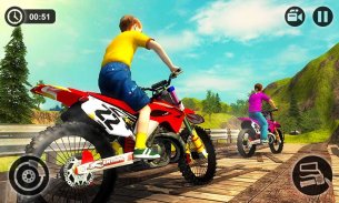 Kids Downhill Mountain Motorbike Riding screenshot 3