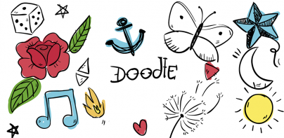 Doodle Shape and Color Art