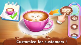 Kitty Café: Make Yummy Coffee screenshot 0