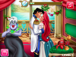 Mermaid Princess Mistletoe Kiss - Kissing games screenshot 2