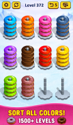 Donut Hoop Stack 3d Color Sort screenshot 2