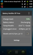 Battery Notifier BT Free screenshot 0