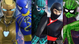 Iron Spider Rope Hero - Superhero Games screenshot 7