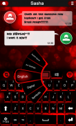 Neon Red keyboard theme screenshot 2