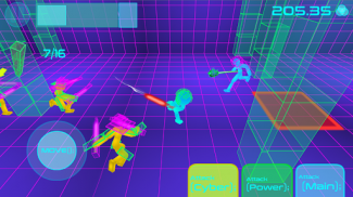 Stickman Neon luta de espadas screenshot 2