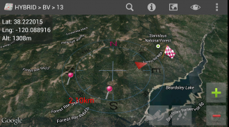 GeoCompass GPS Map Compass screenshot 2