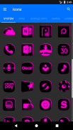 Flat Black and Pink Icon Pack Free screenshot 0