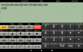 Kalkulator naukowy Panecal screenshot 8