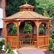 Gazebo and Wooden House Design screenshot 9