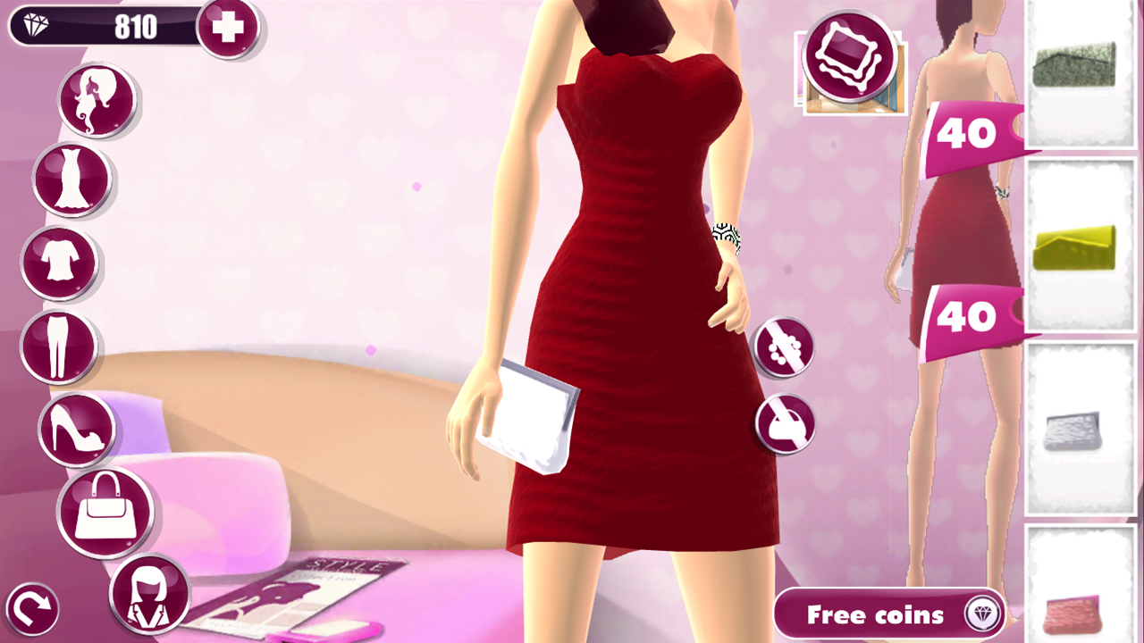 Jogo de vestir e maquiagem de moda APK + MOD 1.1.7 para Android