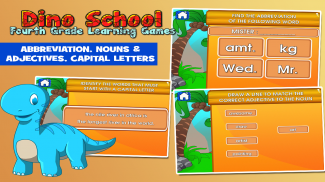 Dino 4th Grade Learning Games screenshot 4