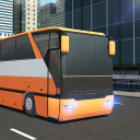 US City Coach Bus Driving Adventure Game Icon