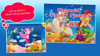 Mermaid Princess Puzzles Free! screenshot 0