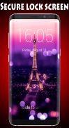 Paris Eiffel Tower Lock Screen screenshot 0