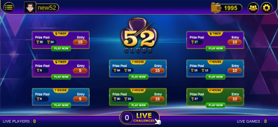 52Clubs - Online Gaming App. screenshot 1