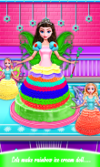 ¡Brilla en The Dark Ice Cream Fairy Cake! Muñecas screenshot 6