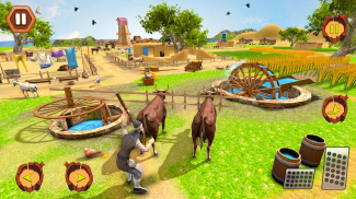 Vintage Village Bull Farm: Animal Farm Simulator screenshot 2