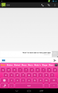 Merah muda Keyboard screenshot 10